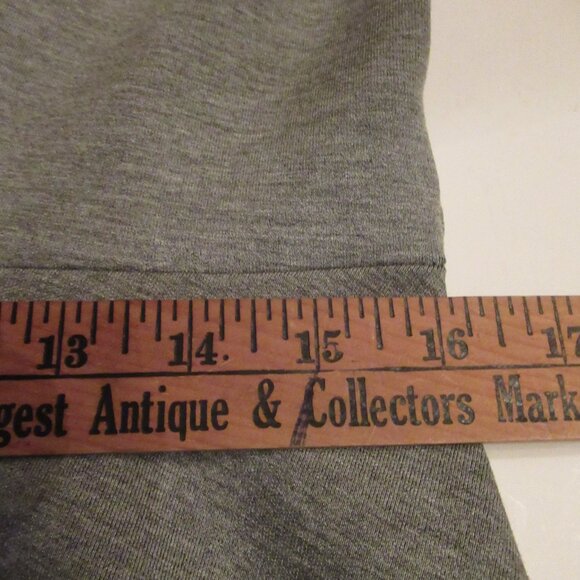 TopShop Peplum V Neck Zip Front Jacket Heather Gray US 10 EUC Long Sleeve Blazer - Picture 12 of 16